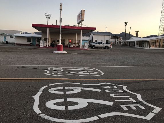 La ruta 66 se reconoce fácil