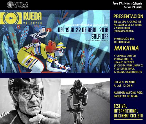 Cartel de presentación del festival de cinema ciclista
