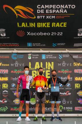 Podium del cto de España Máster 30 mtb maratón