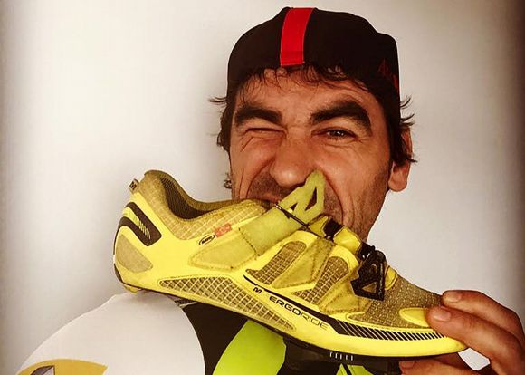 Julián Sanz está muy contento con sus zapatillas @mavic