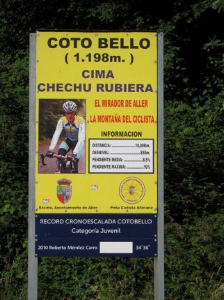 Cartel inicial subiendo a Cotobello