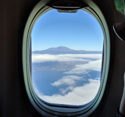 Fotografía: El teide desde el avión