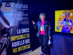 Maria José alegre con su reto en mente