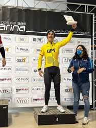Diego en el podium de su categoría