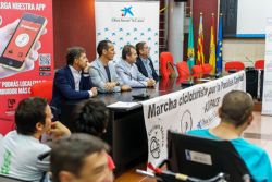Presentación de la marcha AVAPACE con Pedro Delgado y Casero