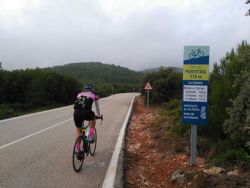 Miguel Ángel Granero en una de las ascensiones al Portitxol