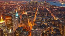 Skyline de Nueva York de noche