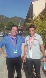 Luis Miguel Suárez con Fernando Escartín