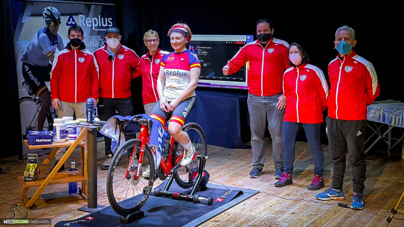 733. cto 24h sobre rodillo con María José Silvestre y deseos ciclistas a cumplir