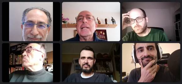Participantes en la grabación del programa