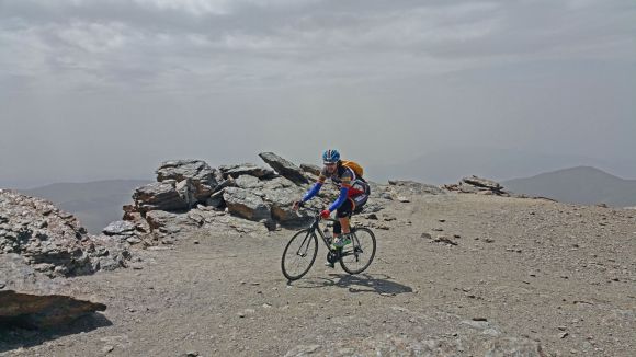Miguel Ángel Granero en la última parte del Veleta