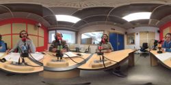 Con Diego y Curro hablando de la idea de Mooose y en 360 grados