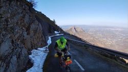 A tope con la bici plegable