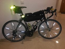 La bicicleta de Granero preparada para el reto