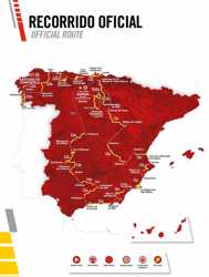 Mapa del recorrido de la Vuelta 2021