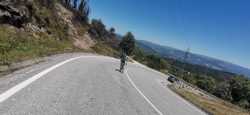 Subiendo el Monte do Viso en Portugal