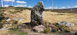 Fuente arriba del Parque Eólico Hedroso-Aciberos por Río Tuela