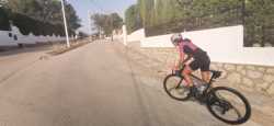 Parece un tramo duro subiendo el Puerto de Sierra de Malacara en Siete Aguas