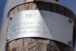 Cartel apadrinando Eslida por Miguel Angel en su reto BIG