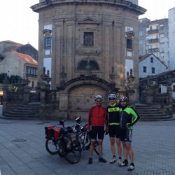 Raúl Valenciano llegando a Santiago desde Oporto