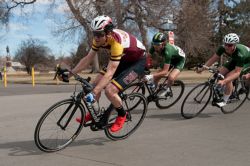 Mauro Rato disfrutando de la competición ciclista en USA
