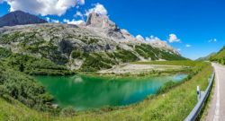 Coronando la Marmolada con su lago
