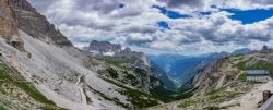 Refugio al coronar las tres cimas de Lavaredo