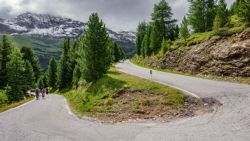 Subiendo el Passo Gavia, uno de los míticos